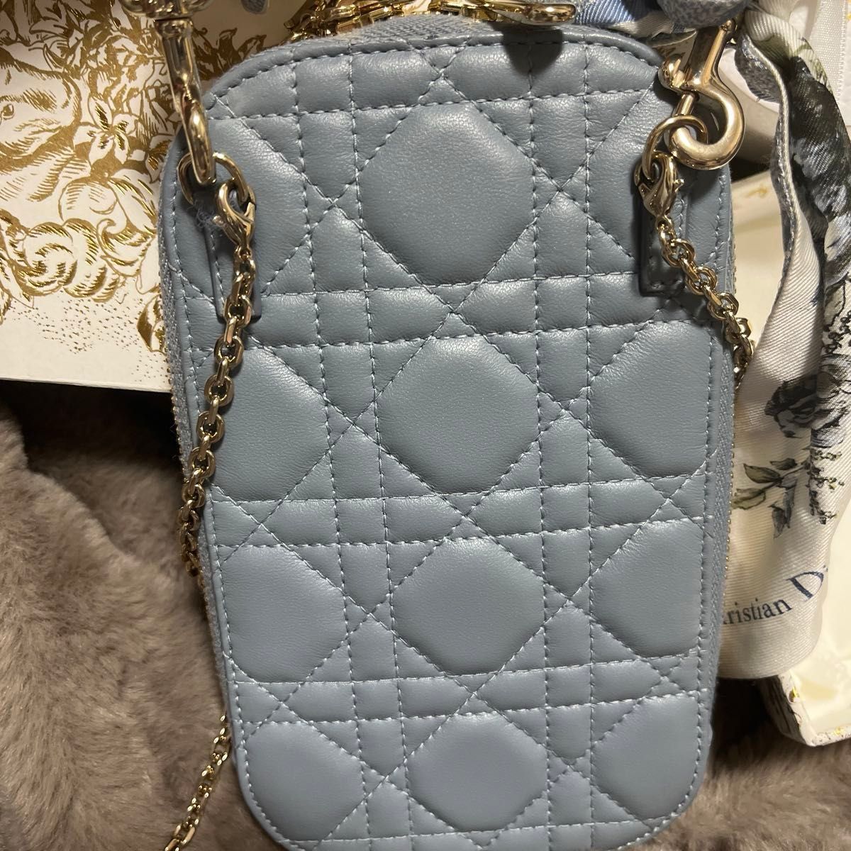 ChristianDior LADY DIOR フォンホルダー レディディオール ChristianDior LADY DIOR フォンホルダー レディディオール