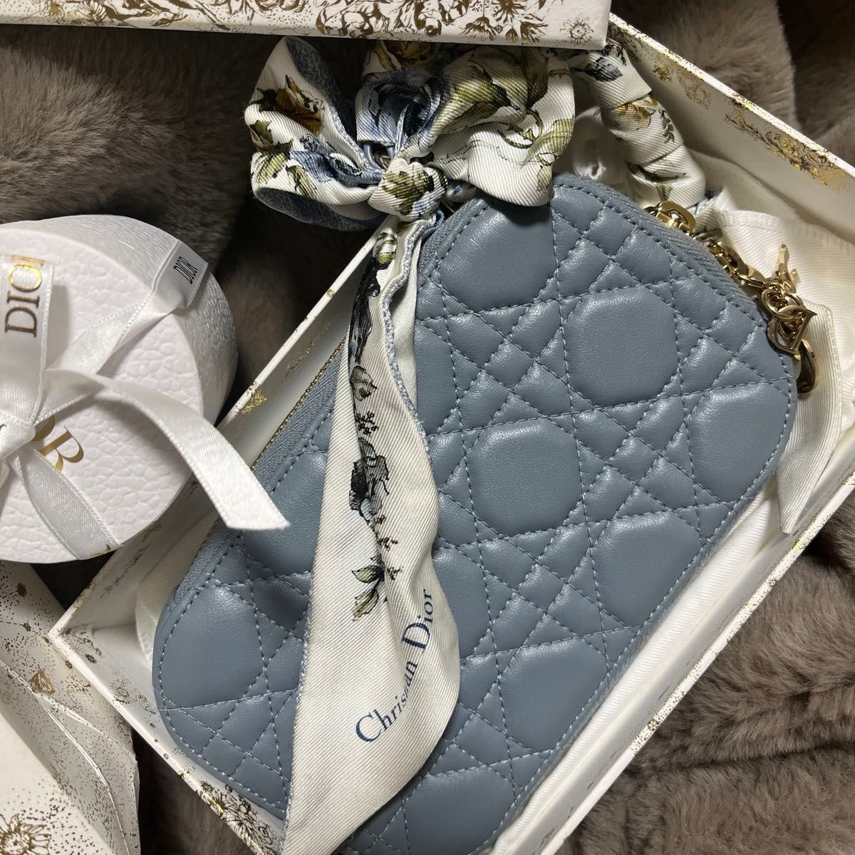 ChristianDior LADY DIOR フォンホルダー レディディオール ChristianDior LADY DIOR フォンホルダー レディディオール