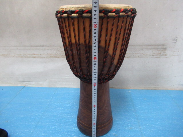 ジャンベ ハイエンドモデル アフリカ製 WASSOULOU PERCUSSIONS 工房製 打楽器 管理6R0402C-H7の画像7