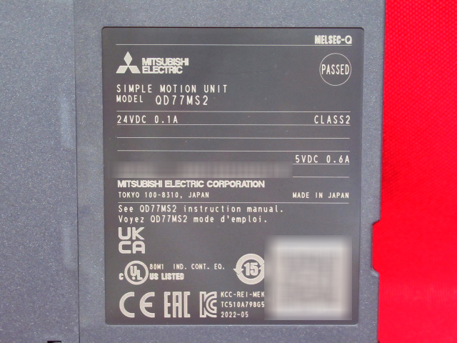 未使用品 三菱電機 MITSUBISHI シーケンサ QD77MS2 MELSEC-Qシリーズ 位置決めユニット 管理6B0408H-YP_画像2
