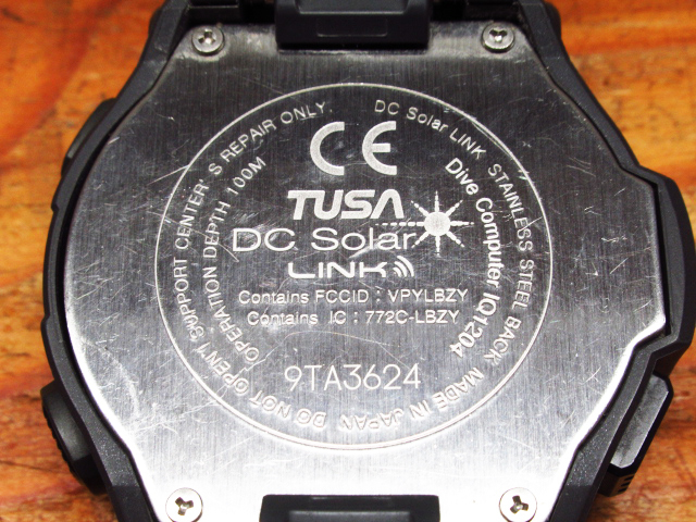 TUSA ツサ ダイビング ソーラー リンク DC SOLAR LINK ダイビングコンピューター ダイコン IQ1204 管理6B0412C-YP_画像9