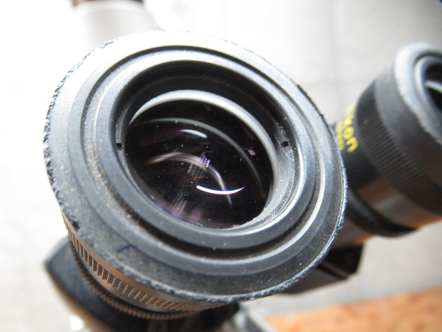 Nikon ニコン OPTIPHOT 生物顕微鏡 レンズ構成:[CFW10x]x2 / 対物[Plan10/Plan40/Plan60/Plan100] 光学機器 顕微鏡 管理6k0413D-F06の画像3