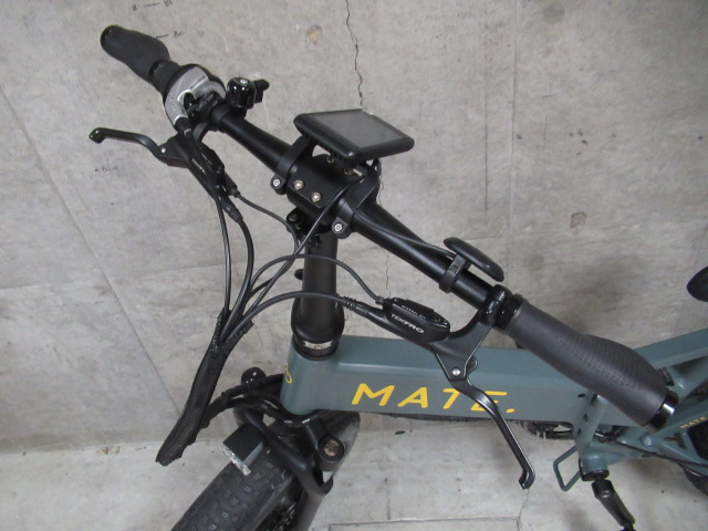 MATE Mate BIKE MATE X 250W-J gray 20×4 -inch folding electric assist E bike control 6k0418A-jitensha