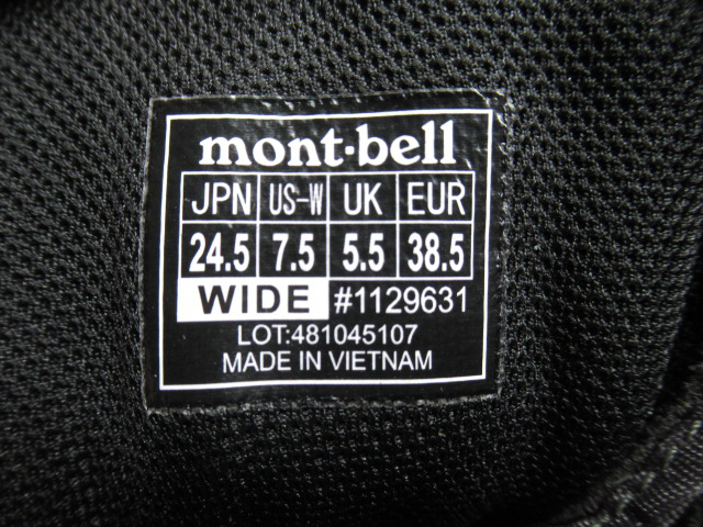 mont-bell モンベル アルパインクルーザー800 ワイド #1129631 トレッキングブーツ women‘s 24.5cm グレー 元箱あり 管理6I0424A-B3の画像9