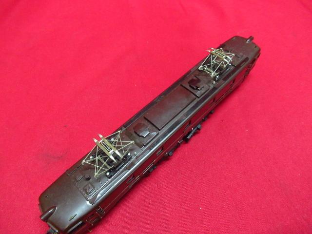  Tenshodo Tenshodo EF58 shape electric locomotive tea color HO gauge railroad model control 6J0425G-Q2