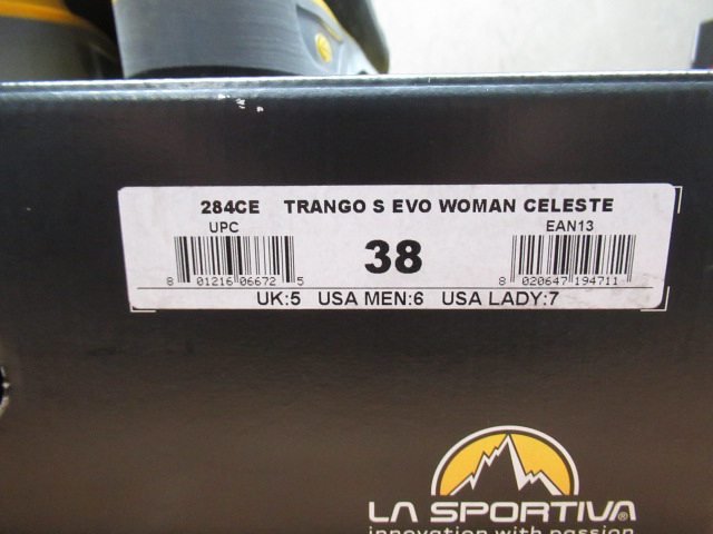 未使用 LA SPORTIVA スポルティバ 日本サイズ24.3cm トランゴ TRANGO S EVO WOMAN 登山靴 トレッキングシューズ EUR38 管理AS428C-I04_画像9