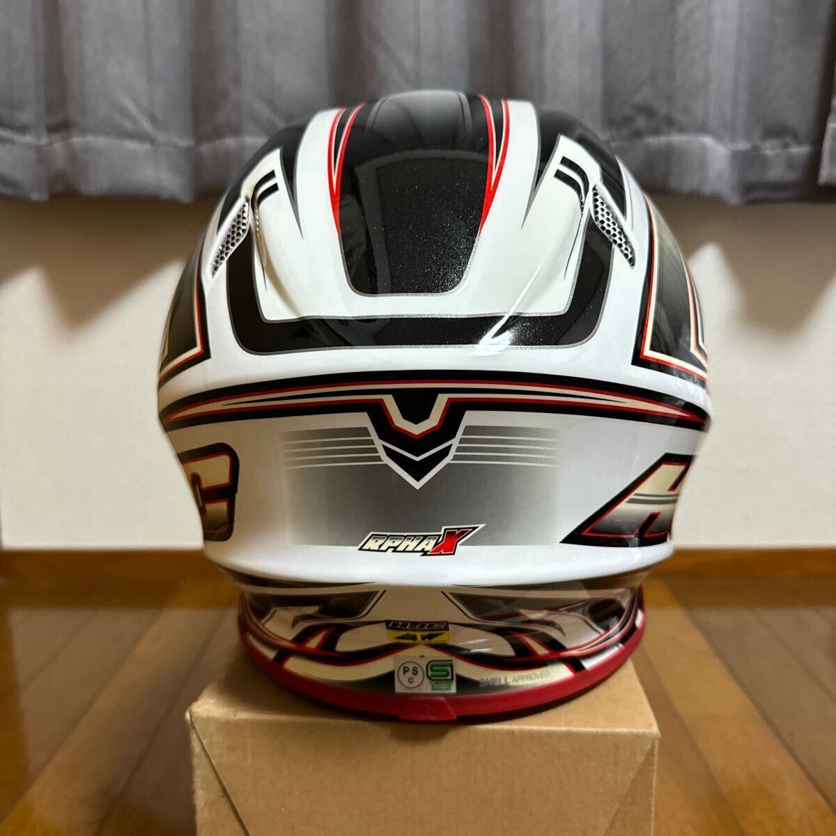 HJC HELMETS RPHA-X エアエイド dfgゴーグル 2点セット 赤の画像3