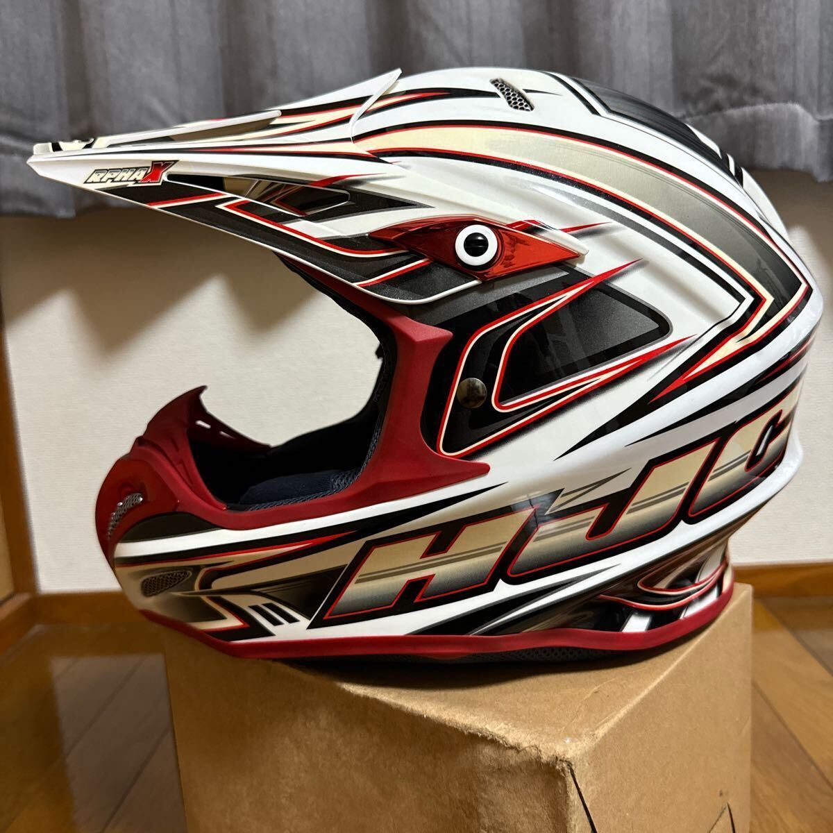 HJC HELMETS RPHA-X エアエイド dfgゴーグル 2点セット 赤の画像2