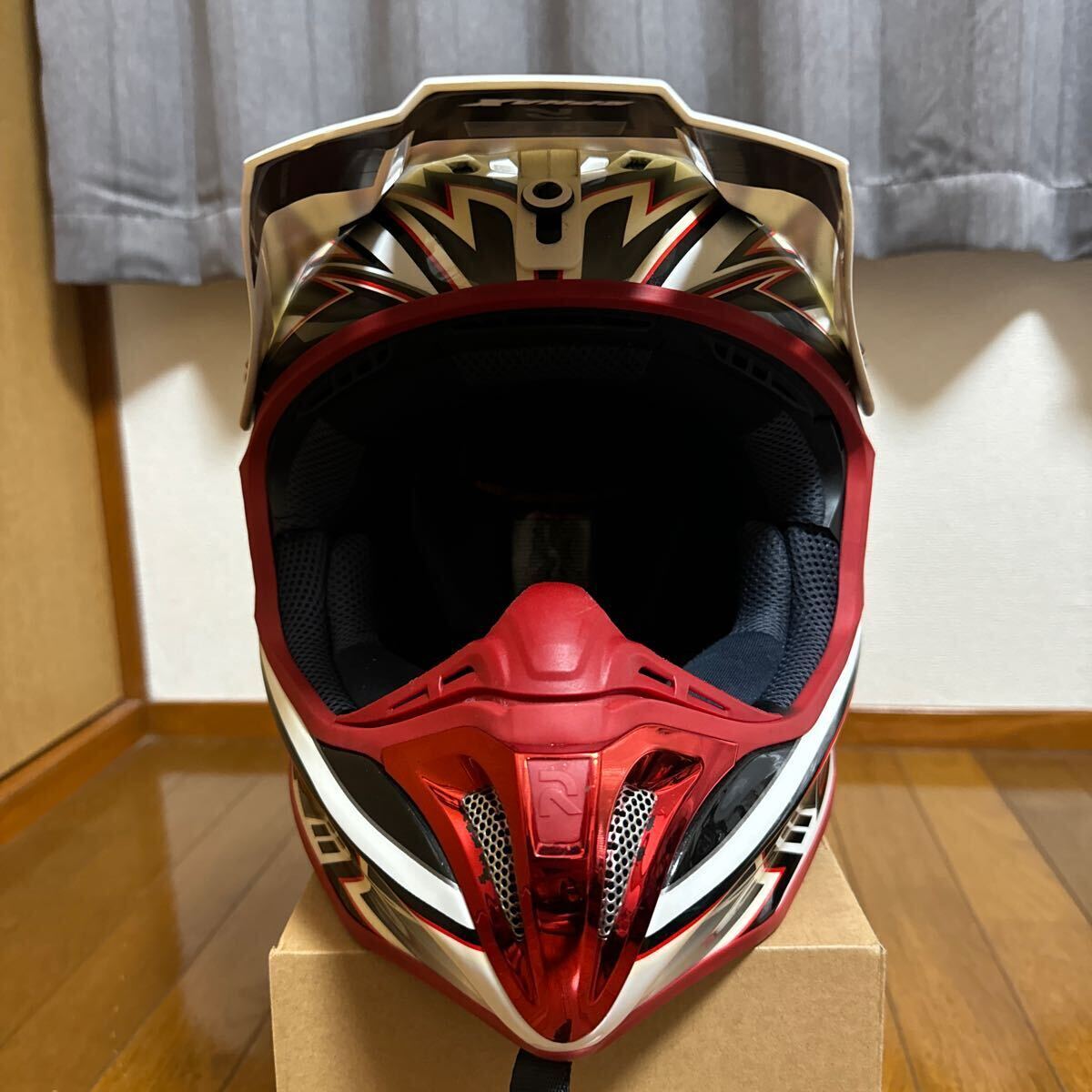 HJC HELMETS RPHA-X エアエイド dfgゴーグル 2点セット 赤の画像5