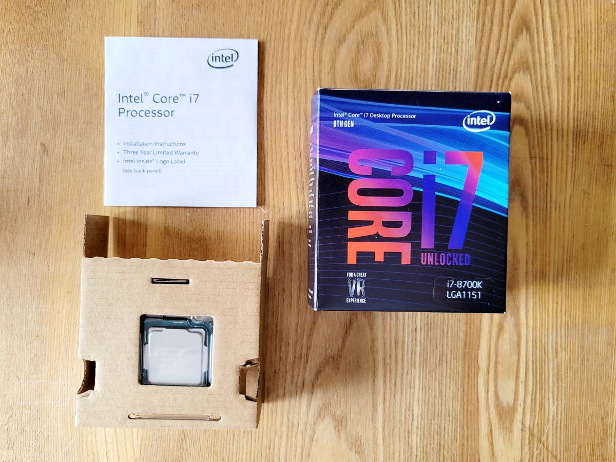 ★CPU Intel CPU Core i7-8700K 3.7GHz 12Mキャッシュ 6コア/12スレッド LGA1151 BX80684I78700K 【BOX】【動作確認済み】の画像1