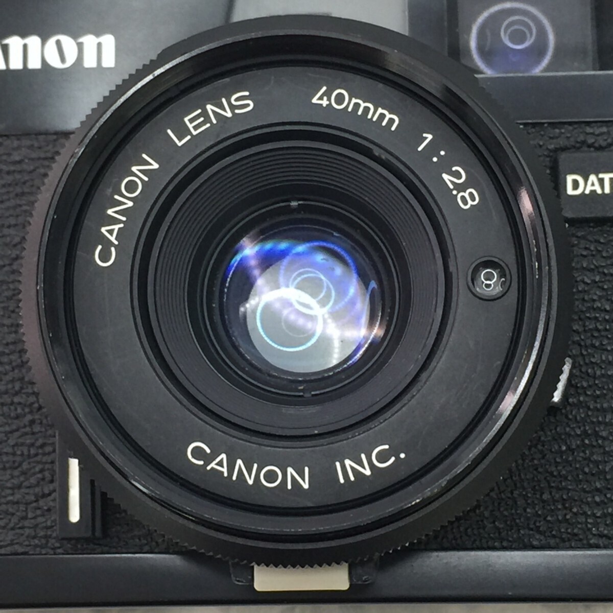 Canon A35 Datelux キヤノン A35 デートルクス レンズシャッター式 フィルムカメラ ストロボ内蔵 ストラップ付 ジャンク品 ／ 05-00984の画像8
