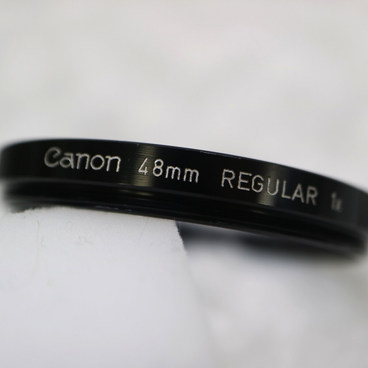 Canon 48mm REGULAR 1x キヤノン 48mm径 ねじ込み式 黒枠 レギュラーフィルター レンズ保護 アクセサリー 現状品 ／ 05-00962_画像4