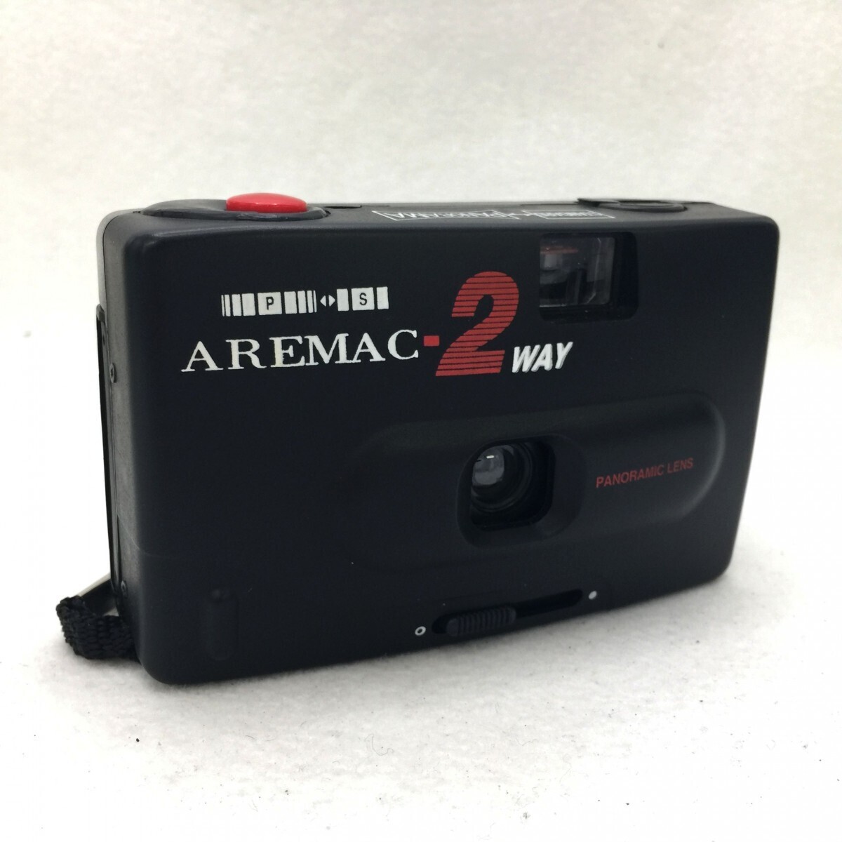 AREMAC-2WAY A-306CII 色：ブラック 35mmフィルムカメラ パノラマカメラ マニュアルフォーカス 外箱・ストラップ付 ジャンク品 ／ 05-00909_画像2