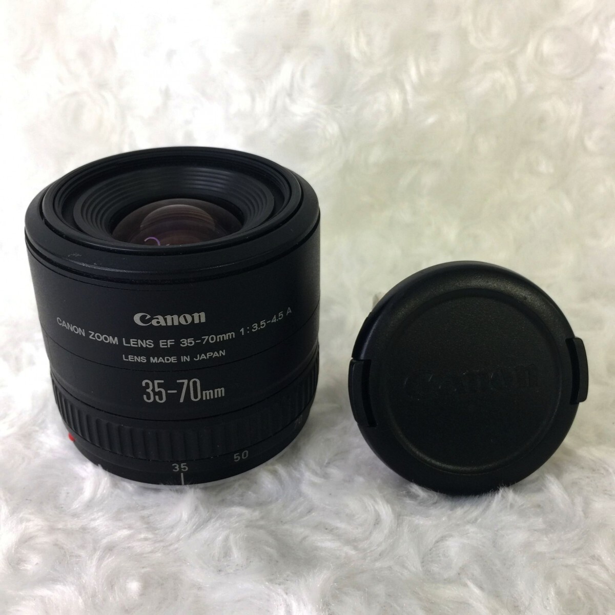 Canon ZOOM LENS EF35-70mm f3.5-4.5 A キヤノン EFマウント オートフォーカス対応 標準ズームレンズ レンズキャップ付 現状品 ／ 05-01025_画像1