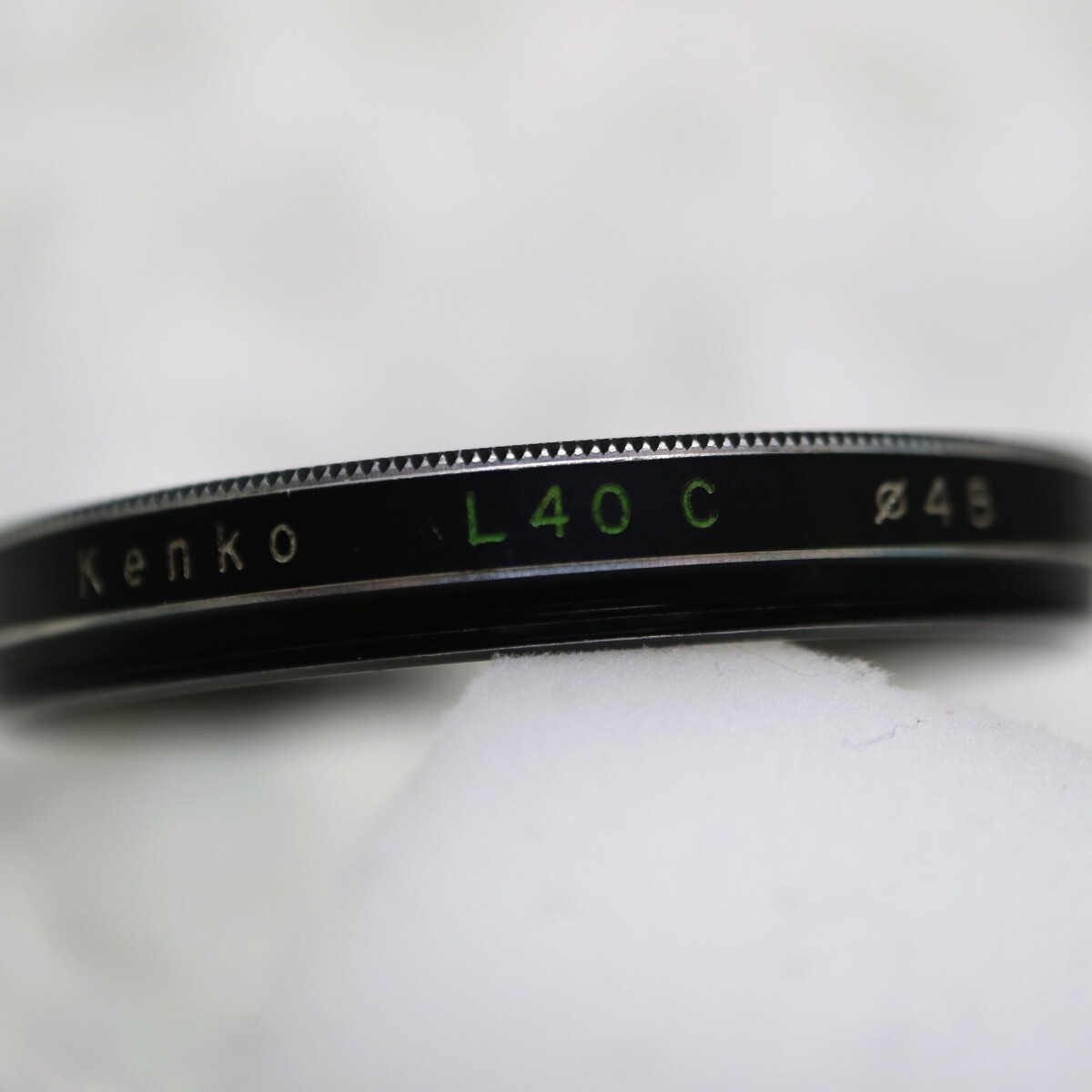 Kenko L40C φ48 ケンコー 48mm径 ねじ込み式 黒枠 UVフィルター 黄灰色 紫外線カット レンズ保護 アクセサリー 現状品 ／ 05-00945_画像4