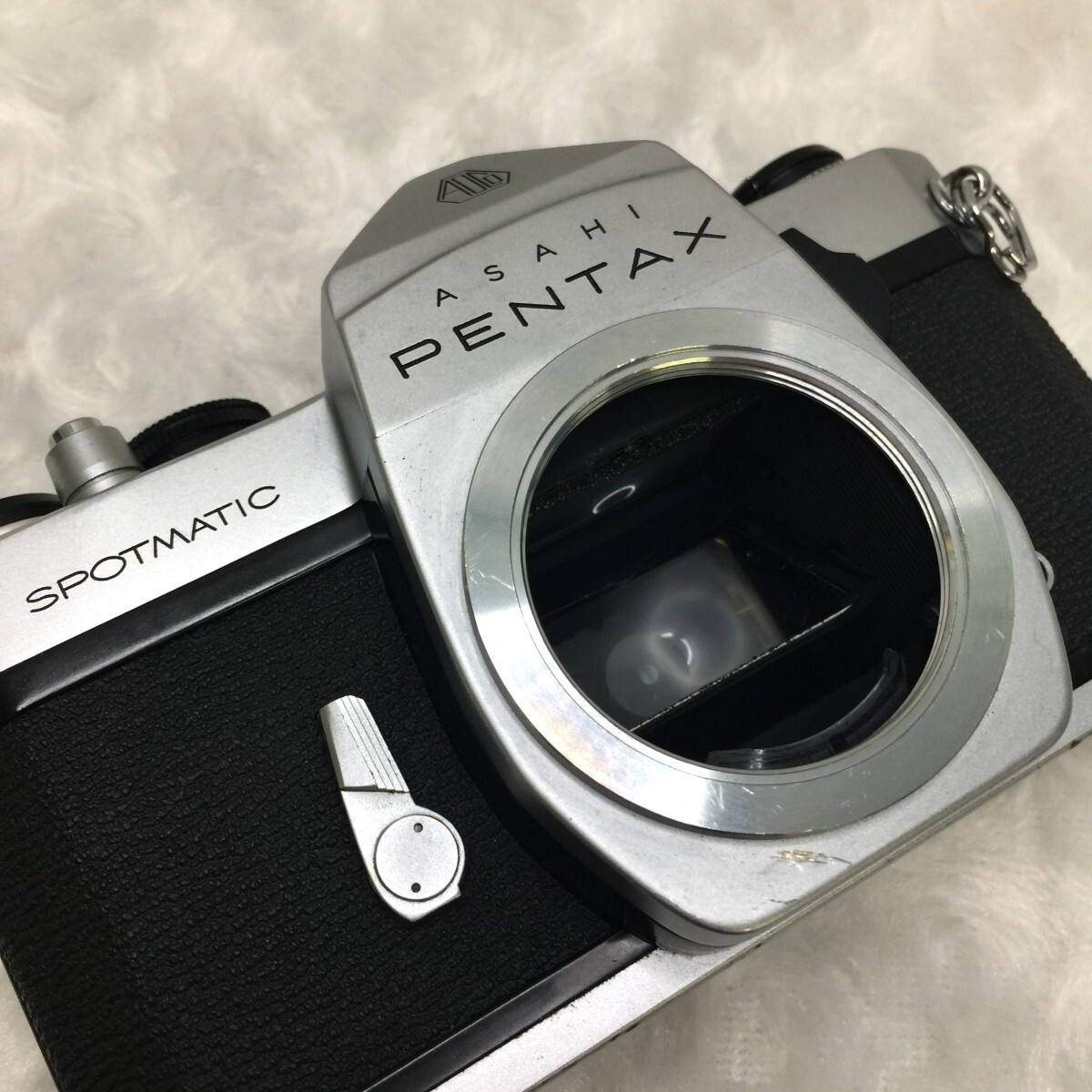 ASAHI PENTAX SP アサヒペンタックスSP 色：シルバー 35mm一眼レフカメラ M42マウント ホットシューアダプター付 ジャンク品 ／ 05-01057_画像7