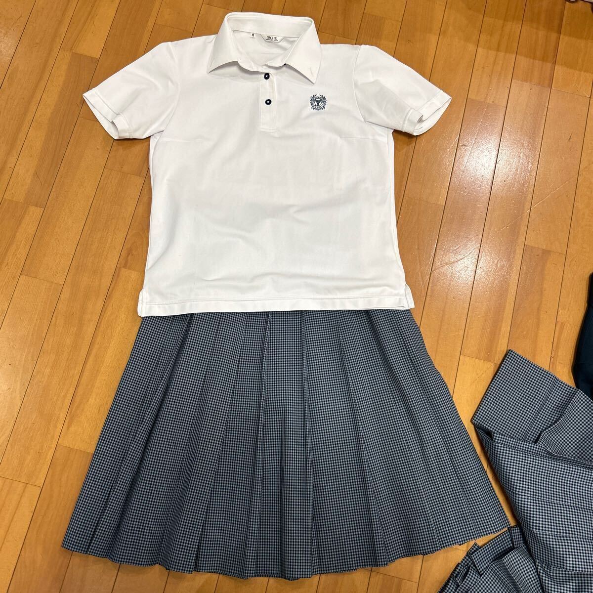 3 4 コスプレ衣装 夏 冬 制服 上下セット ブレザー リボン付きブラウス ベスト スカート ポロシャツ 東邦の画像7