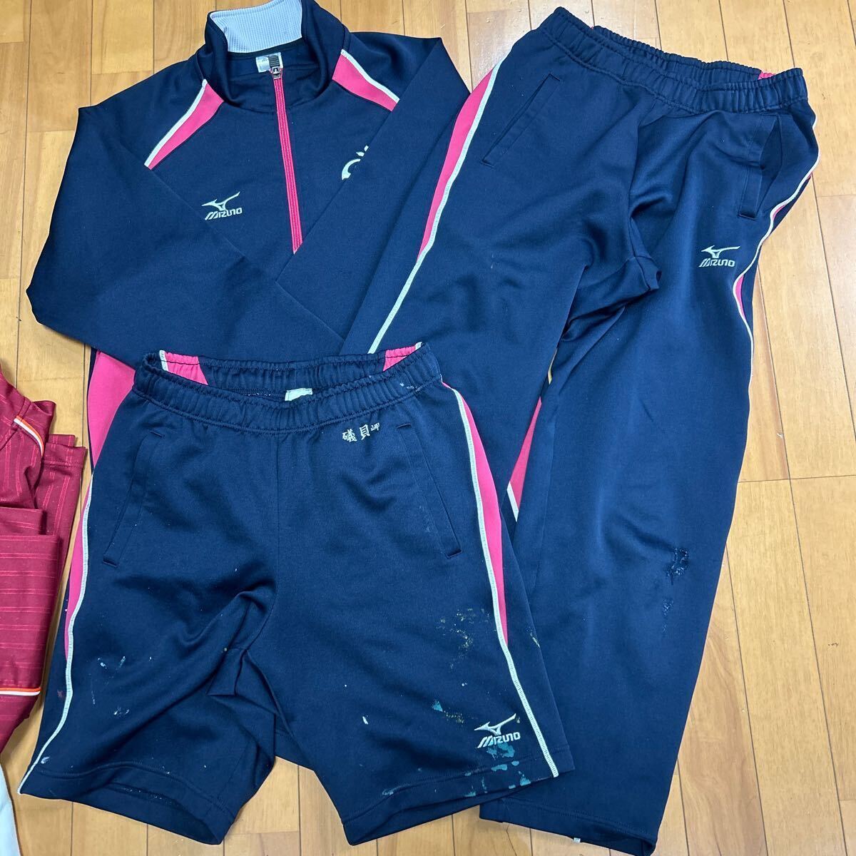 4 2 コスプレ衣装 YONEX MIZUNO ヒットユニオン ジャージ 上下 ハーフパンツ 体操服 中学 高校の画像2