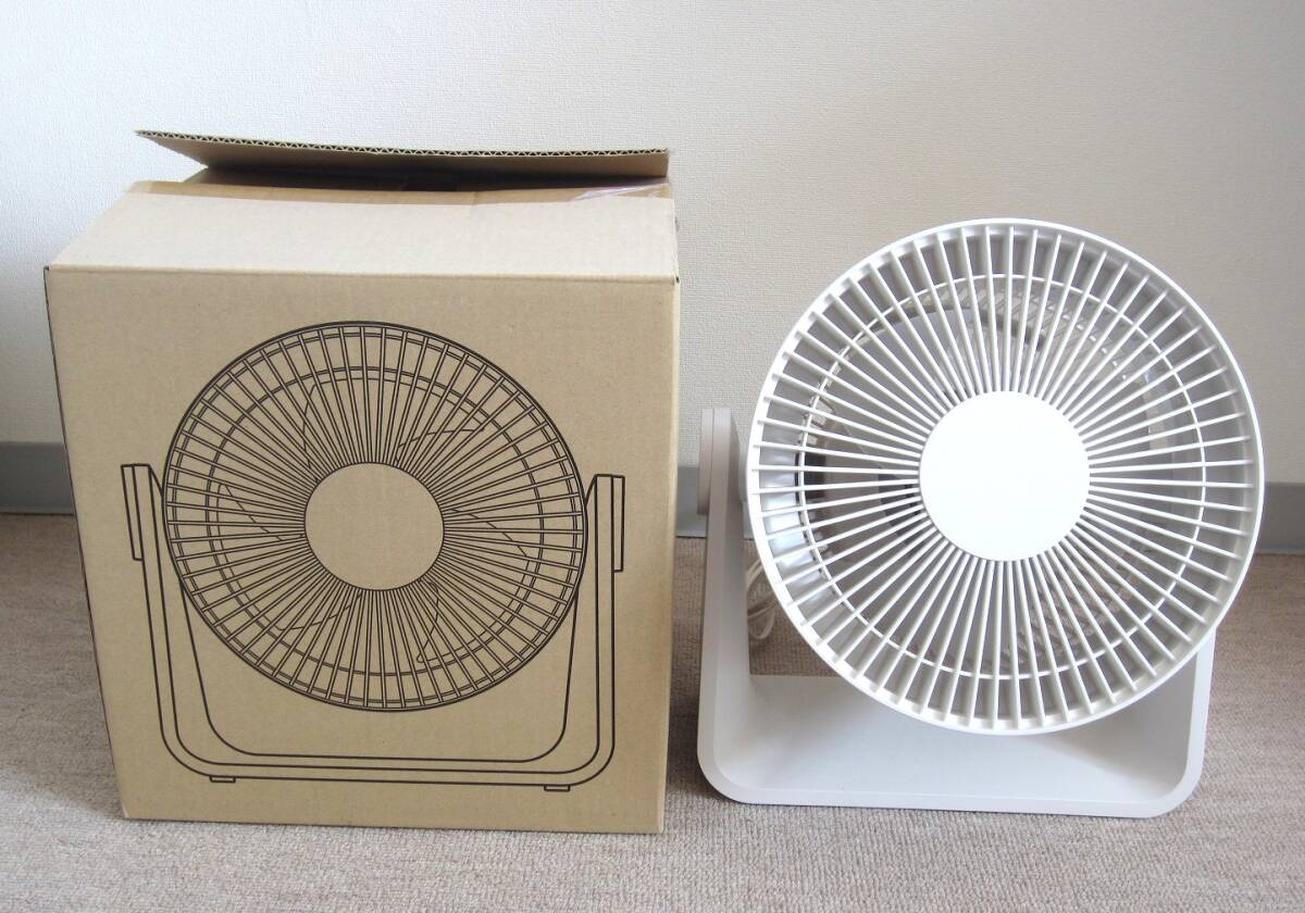  condition excellent *[ waste number ]2021 year made! rare box attaching * Muji Ryohin circulator MJ-CF18JP-W( white ) low noise fan box * instructions attaching MUJI