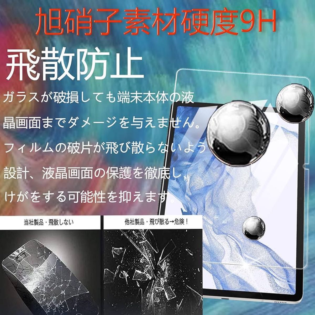 Galaxy Tab S8 11インチ 保護フィルム ガラスフィルム フィルム 液晶保護 指紋防止 非光沢指紋防止 強化ガラス