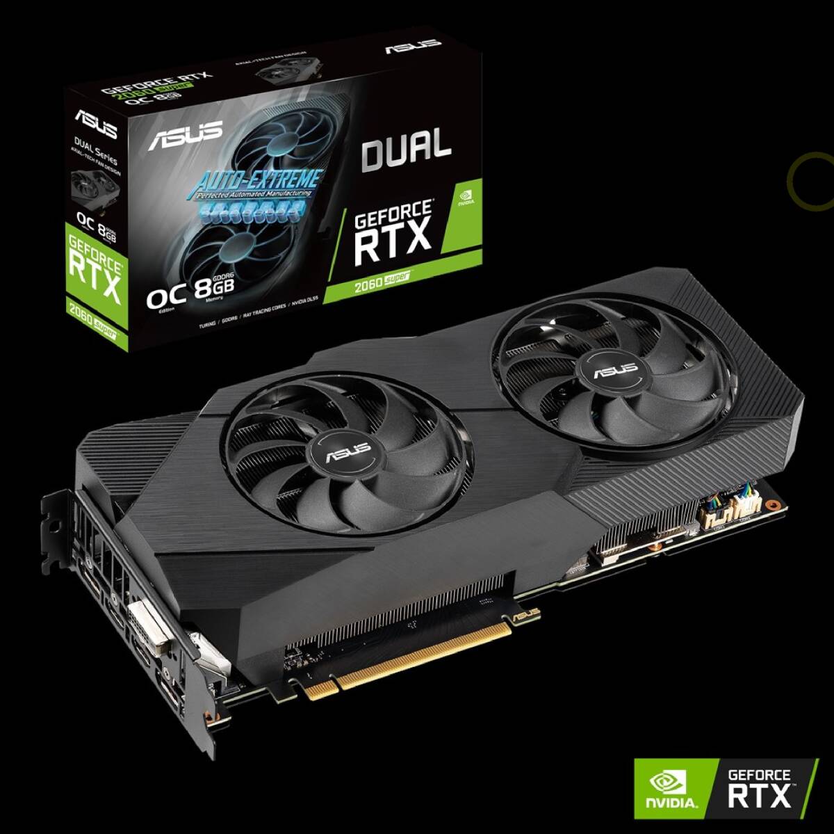 ASUS RTX 2060 Super 訳あり DUAL-RTX2060S-8G-EVO 8GB GDDR6 NVIDIA GeForceの画像1