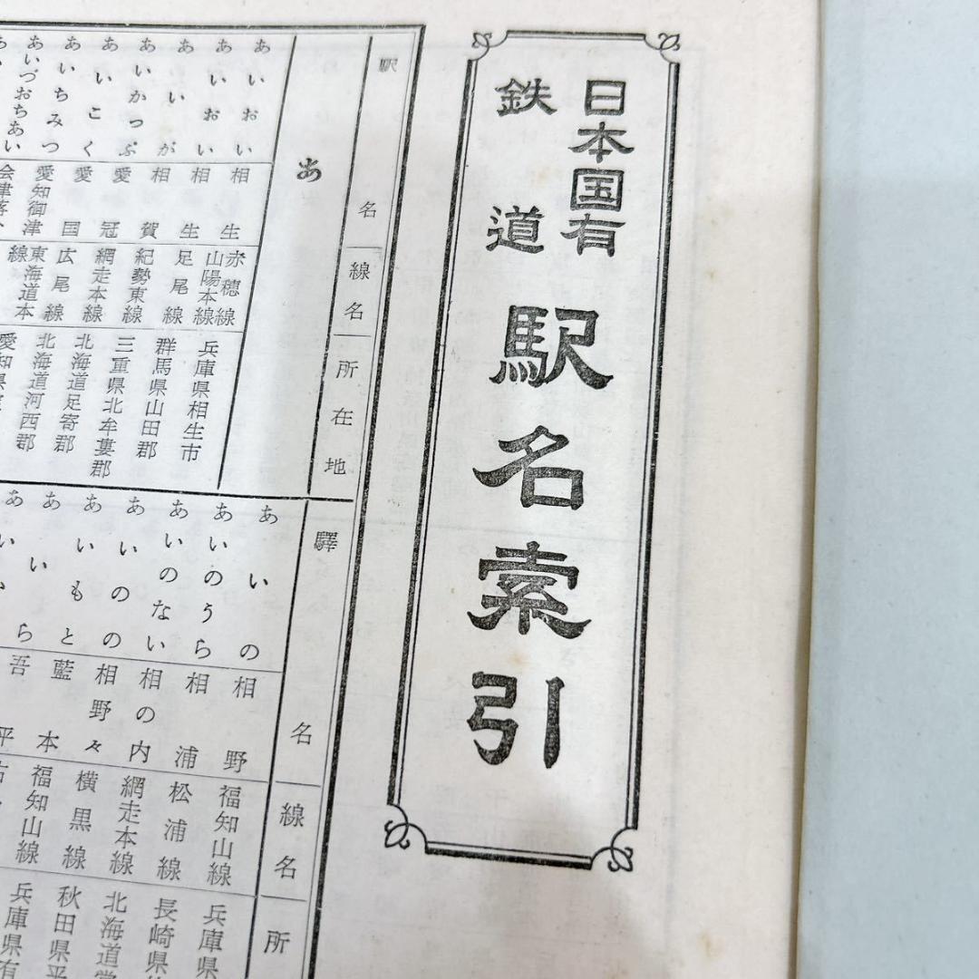 1円スタート 国鉄資料 日本国有鉄道駅名索引 全国郡・市・町・村名索引 歴史資料 当時物 鉄道 国鉄 煙 撮影_画像7