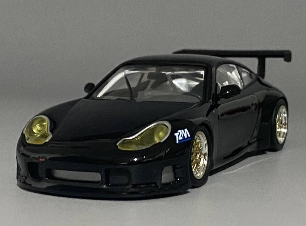 Minichamps 1/43 T2M Motorsport Porsche 911 996 GT3 RS Black Racing/Street ◆ Mondial de la Maquette et du Modele Reduit 2005 _画像4