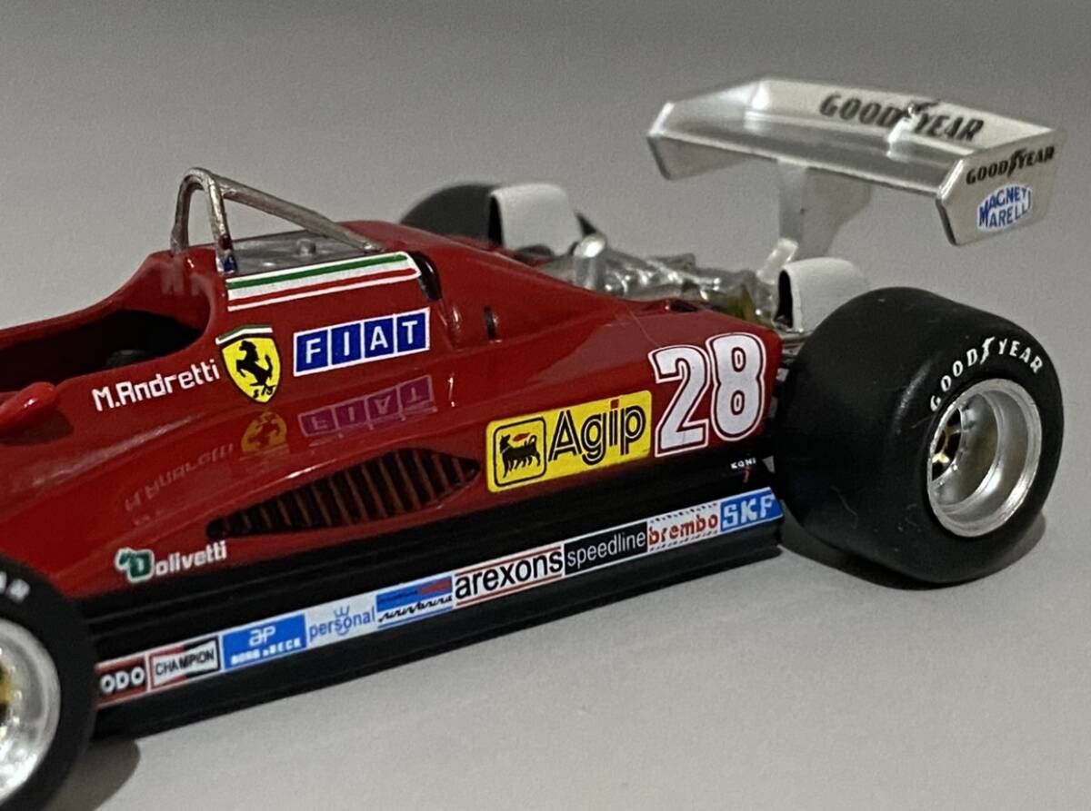 1/43 F1 Ferrari 126 C2 1982 Mario Andretti #28 ◆ 3位 1982 Italian Grand Prix ◆ フェラーリ マリオ アンドレッティの画像7