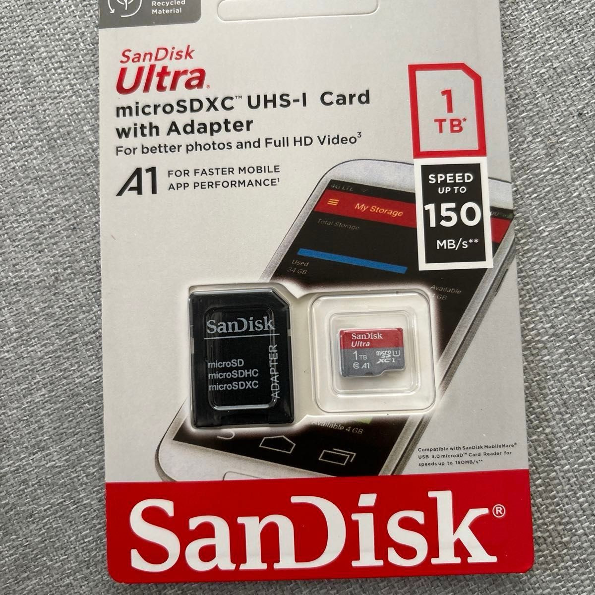 SanDisk (サンディスク) 1TB Ultra microSDXC UHS-I メモリーカード アダプター付き 