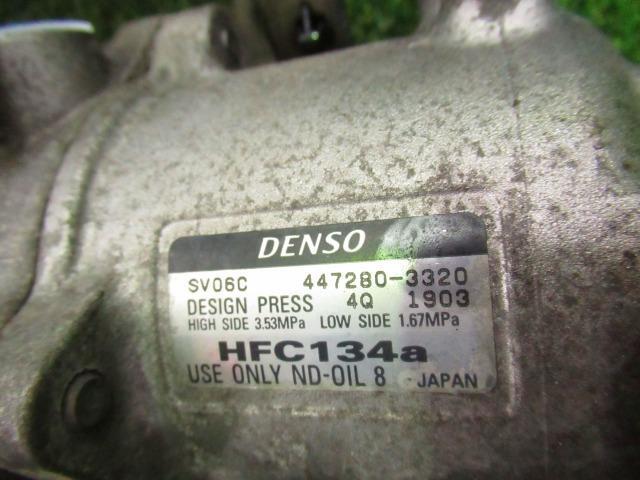 スズキ ワゴンＲ DBA-MH34S A/C クーラー エアコン コンプレッサー DENSO 447280-3320 95200-50MB0の画像2