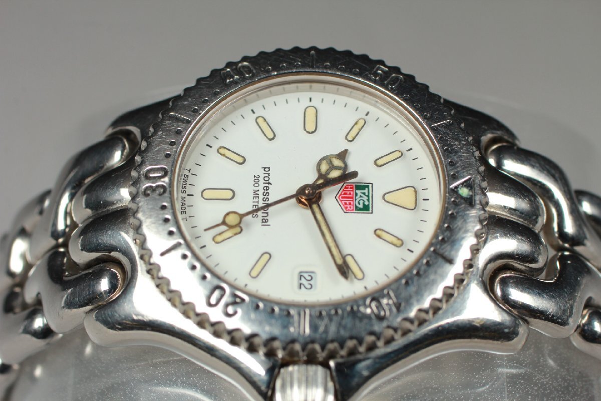 [ beautiful goods * working properly goods ]TAG HEUER se/l professional S90.815 Divers men's lady's quarts 