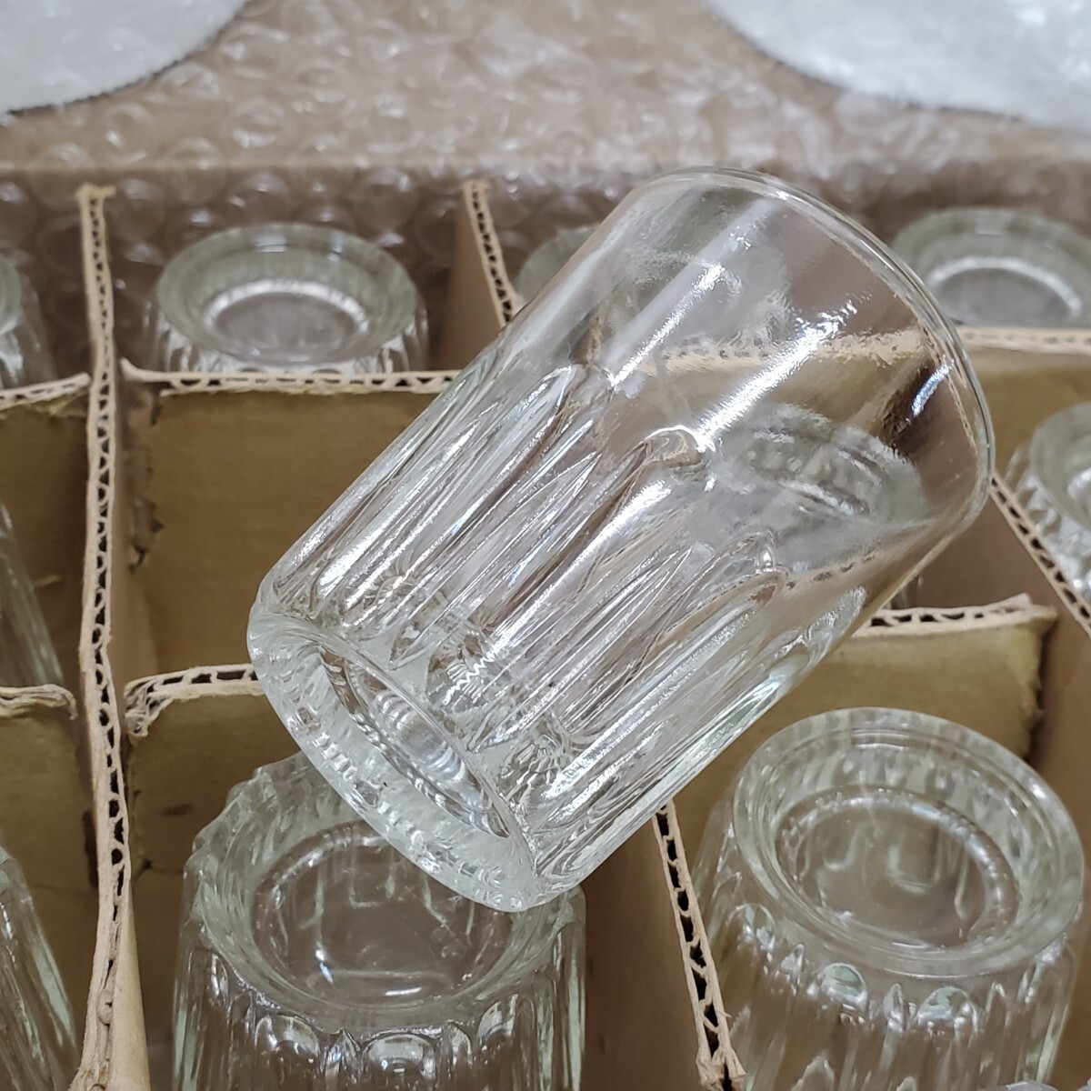 ショットグラス ガラスコップ 12個まとめて（検索 HOYA クリスタル 切子ガラス ぐい呑 ウイスキーグラス レトロ s4/1192の画像1
