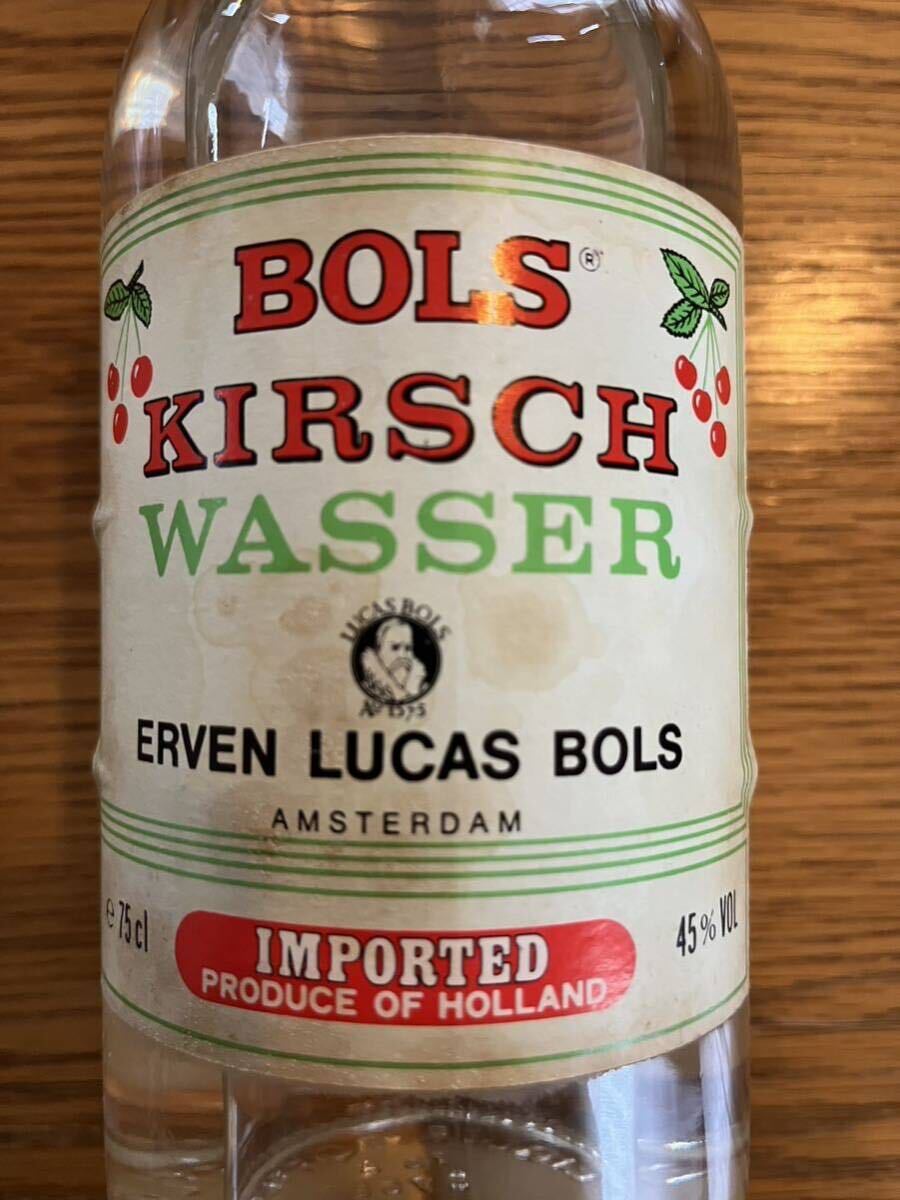 古酒 特級 ボルス BOLS キリシュワッサー KIRSCH WASSER ブランデー 750ml 45%の画像2