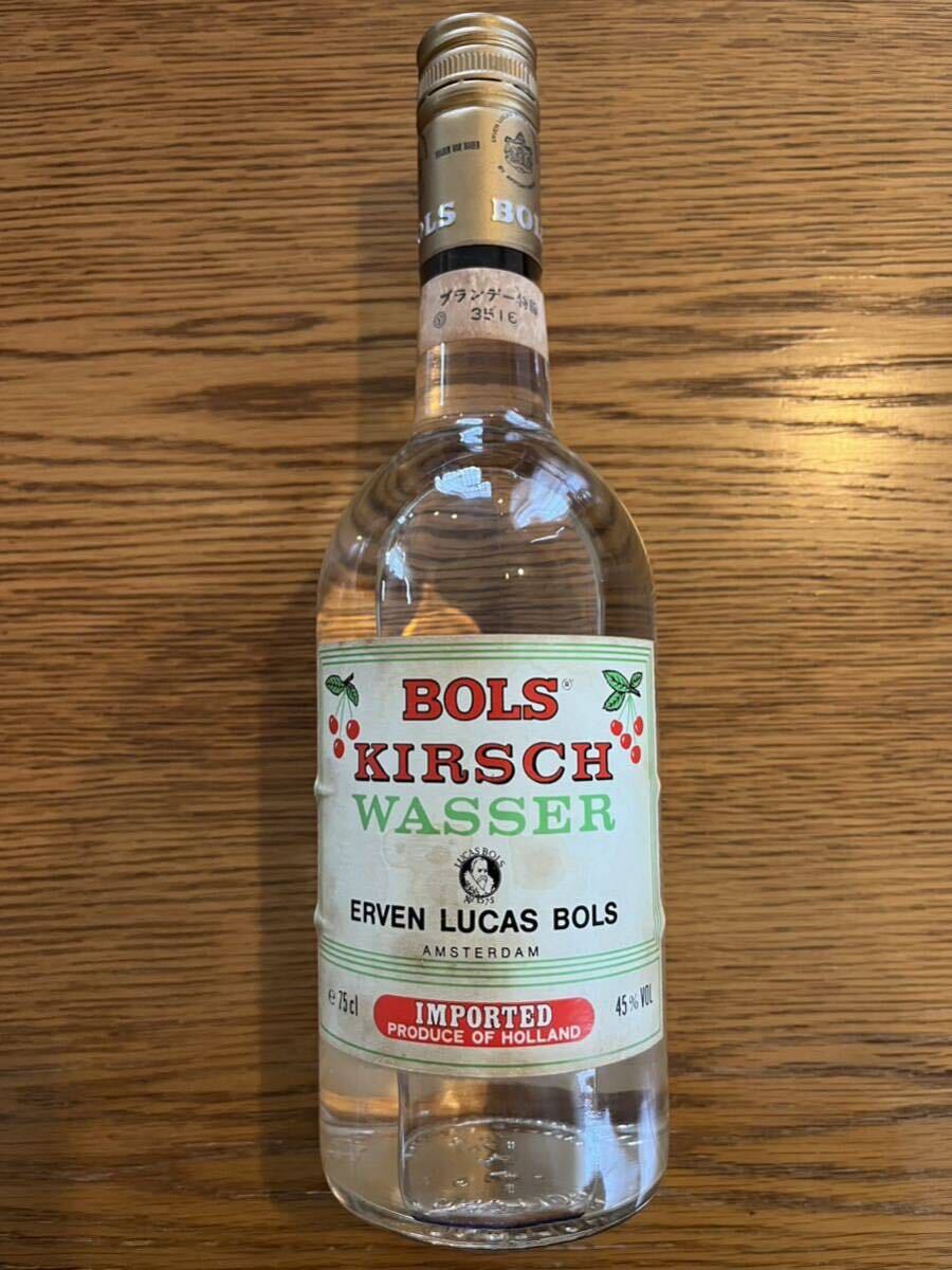 古酒 特級 ボルス BOLS キリシュワッサー KIRSCH WASSER ブランデー 750ml 45%の画像1