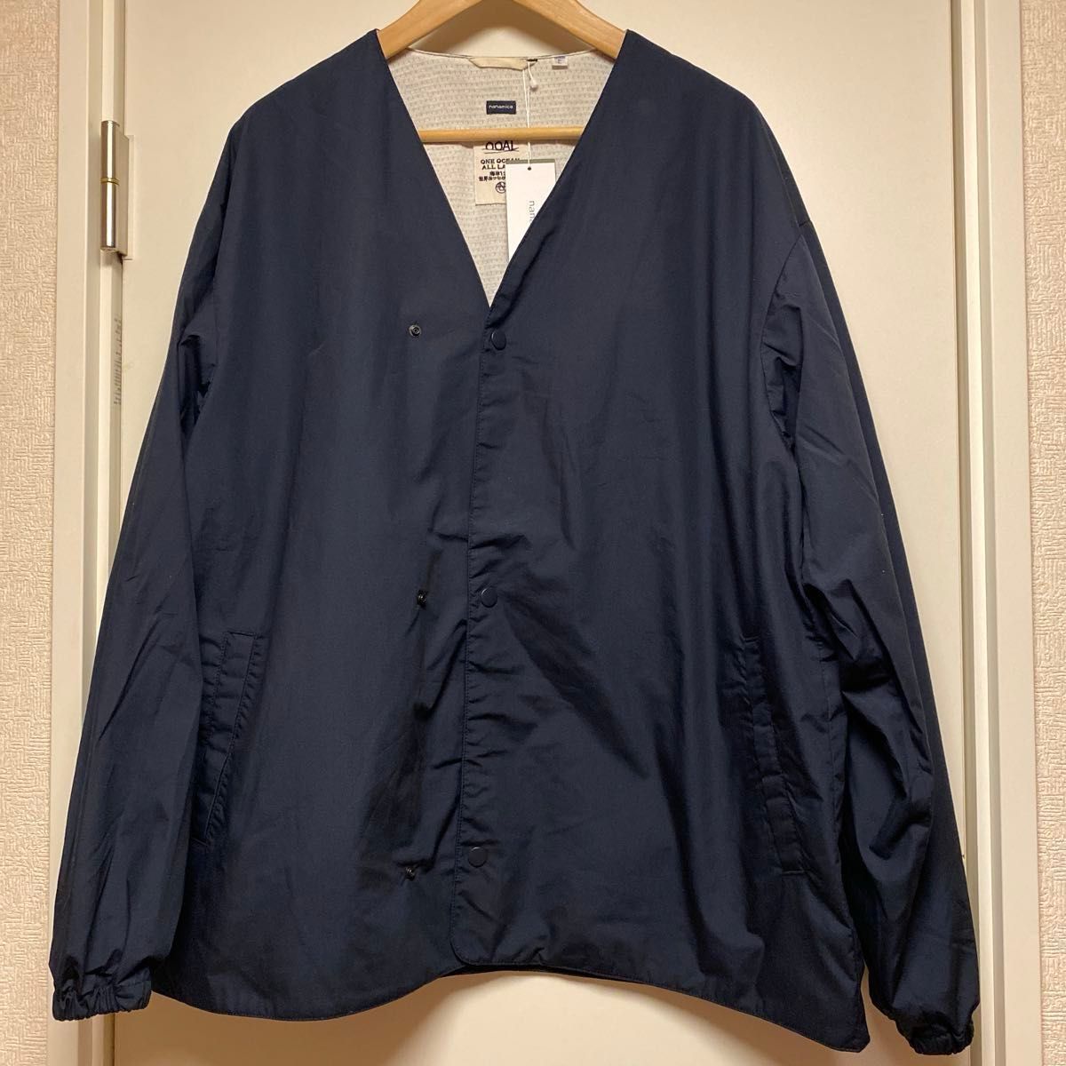 新品 nanamica ナナミカ Cardigan ノーカラージャケット 新品 nanamica ナナミカ Cardigan ノーカラージャケット