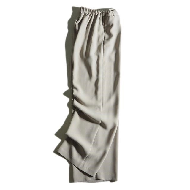 M6599f37 ▼Lisiere リジェール アパルトモン▼ 20SS Wide Pants ジョーゼット ワイドパンツ ベージュ 36 / トリアセテート 春～秋の画像3