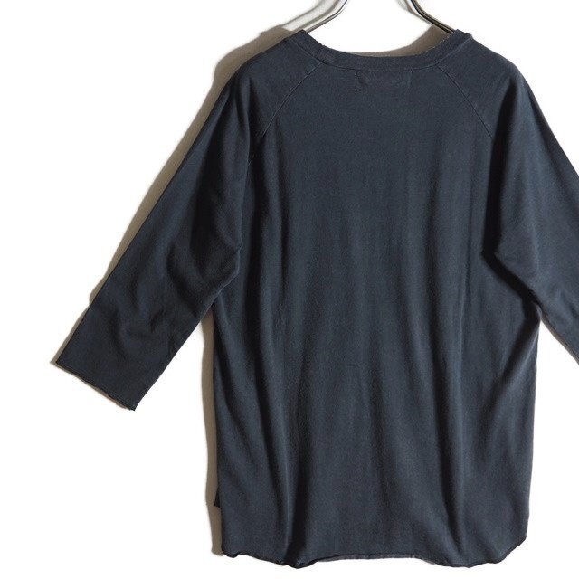 M4780f67　▼REMI RELIEF レミレリーフ アパルトモン 購入▼　23SS コットン ラグランスリーブ カットソー ブラック / 黒 Tシャツ 春夏_画像3