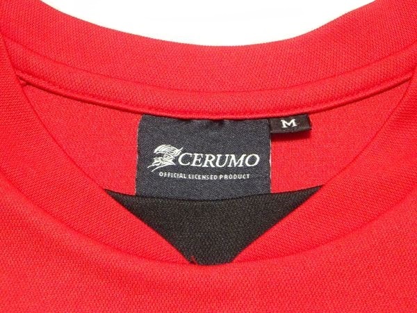 ★レア♪cerumo★TシャツM/赤チームセルモスポーツピットシャツSUPER GTスーパーGT立川祐路石浦宏明ZENTグッズ_画像4