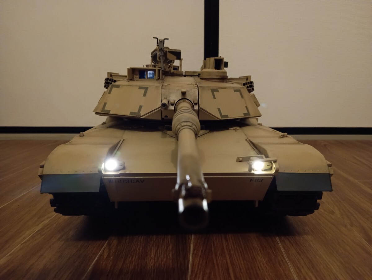 TAMIYA タミヤ1/16RC アメリカ M1A2 エイブラムス戦車フルオペ_画像2