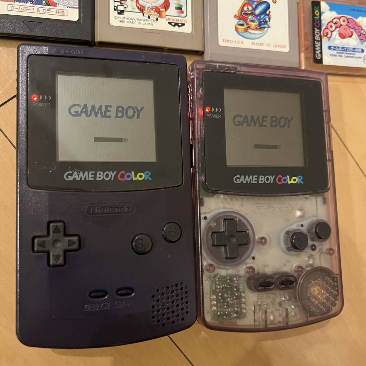 Nintendo GAMEBOY COLOR ゲームボーイカラー CGB-001 任天堂 カセット　セット　まとめ　山