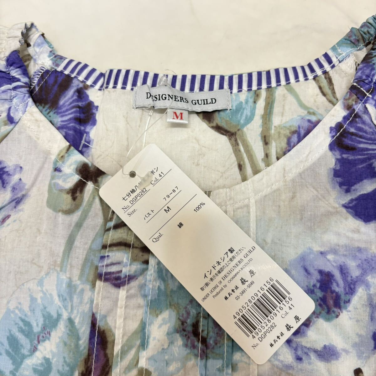 新品 タグ付き DESIGNERS GUILD パジャマ ルームウェア 綿100% M 花柄 レディース_画像5