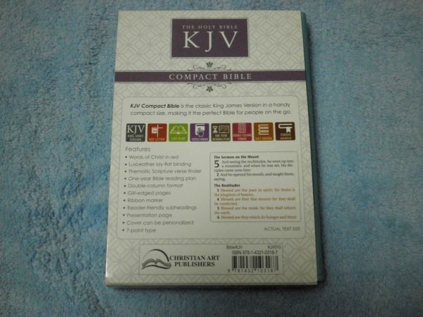 HOLY BIBLE KJV Pocket Edition: Purple Imitation Leather