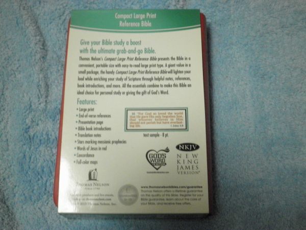 Holy Bible: New King James Version, Raspberry Leathersoft Reference NO6