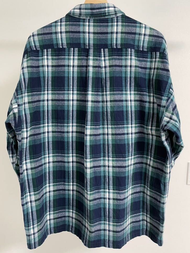 極美品 TET氏着用 descendant ディセンダント 23AW VANNING PLAID LS SHIRT Lサイズ GREEN グリーン シャツ西山徹 wtaps_画像3