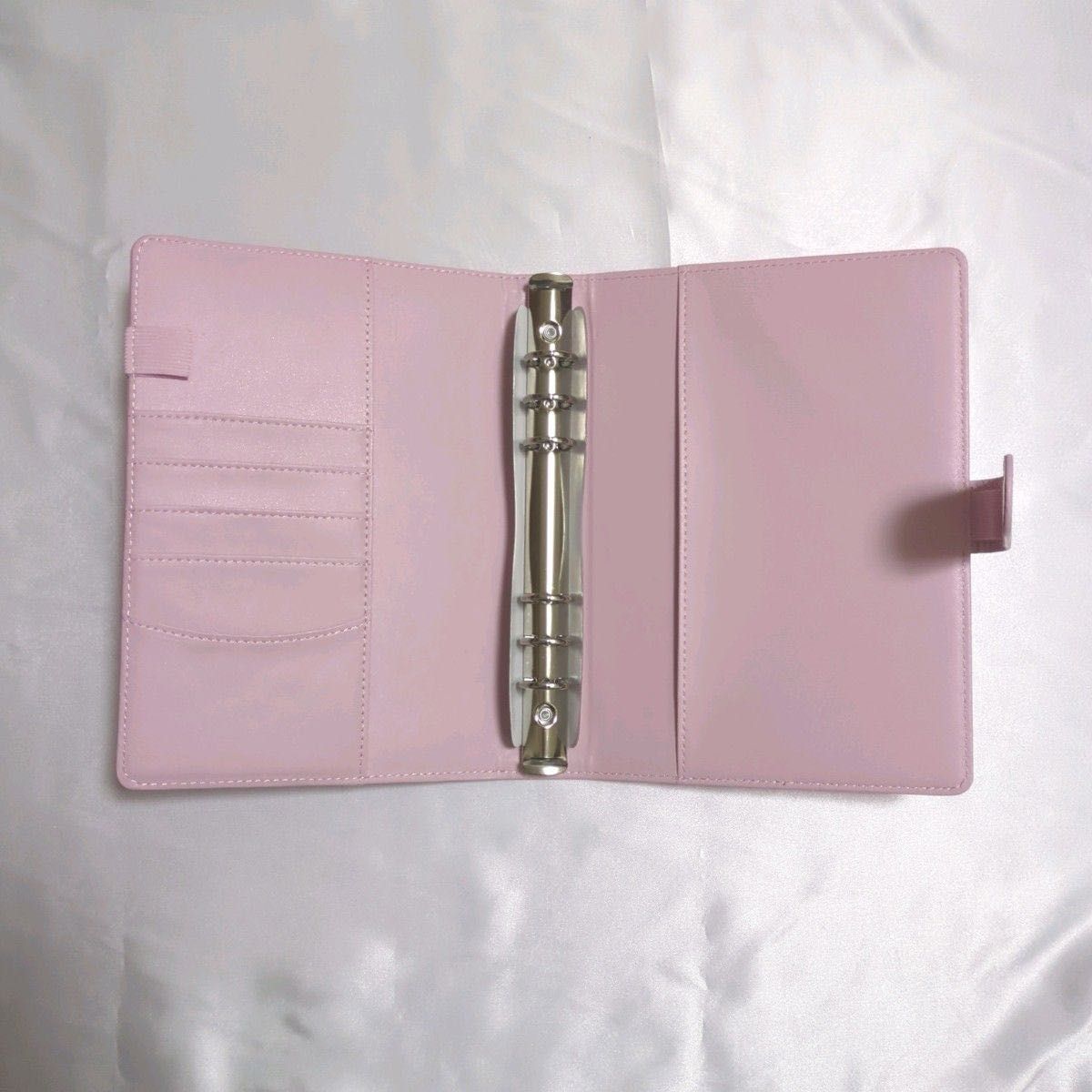 新品　バインダー　手帳　A5　6穴　ピンク　カード　マカロンカラー　バインダー　かわいい　チェキ 推し活   韓国　K-POP