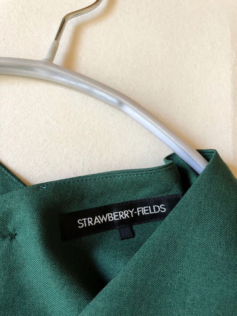 ストロベリーフィールズ STRAWBERRY-FIELDS 大人可愛いきれい色後ろボタンゆったりセットアップ♪ウエストリボン付きの画像5