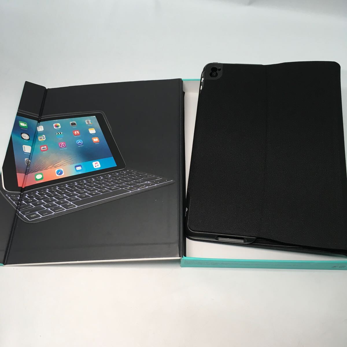 【美品】iPad Pro （9.7インチ用）ワイヤレス キーボード Logicool バックライト付き Keyboard ik1082 Apple ケース 黒 【IK-01330】の画像8