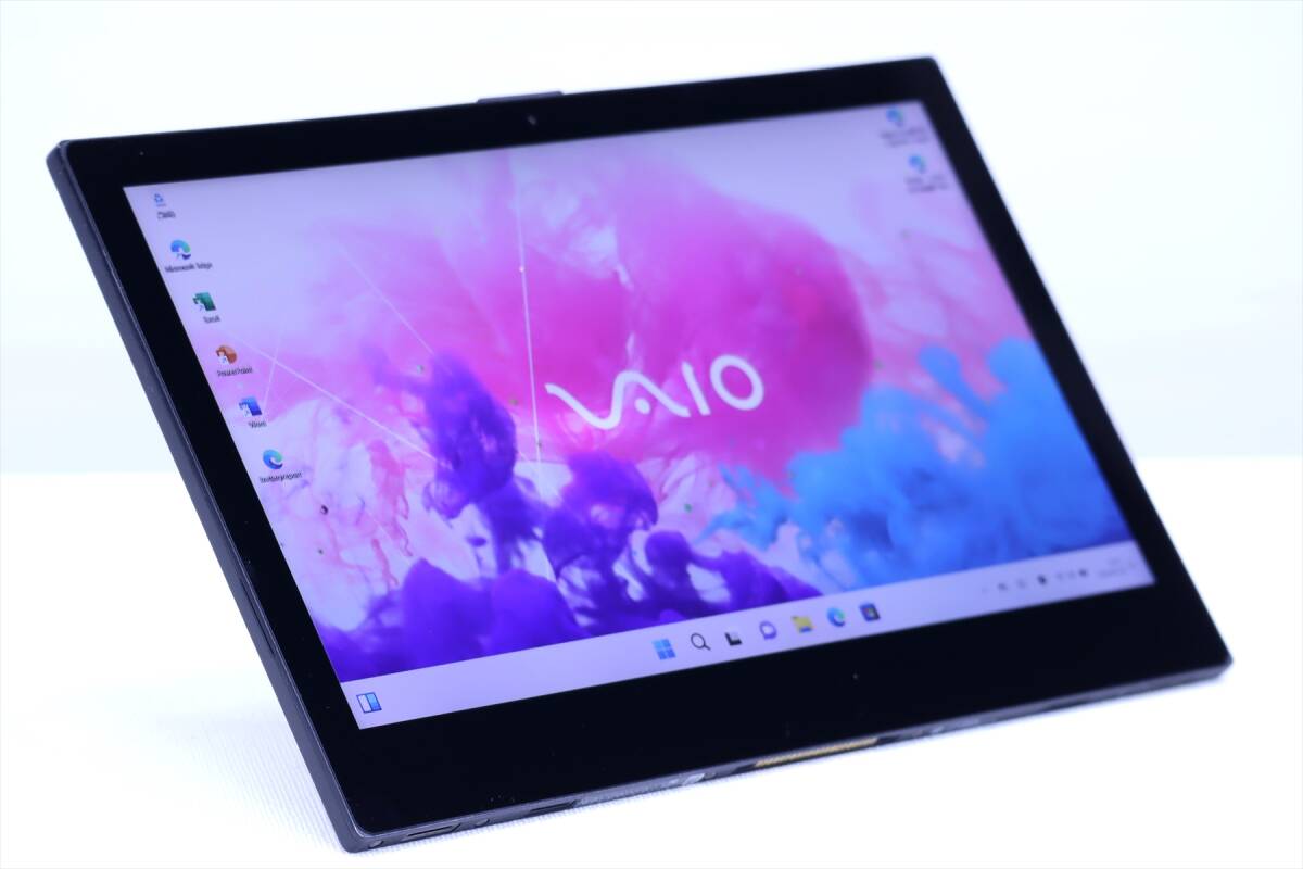 【1円～】Windows11 Office2021搭載!バッテリー良好!2-in-1タブレットPC!VAIO Pro PA VJPA11C11N m3-8100Y RAM8Ｇ SSD128G 12.5FHD LTEの画像2