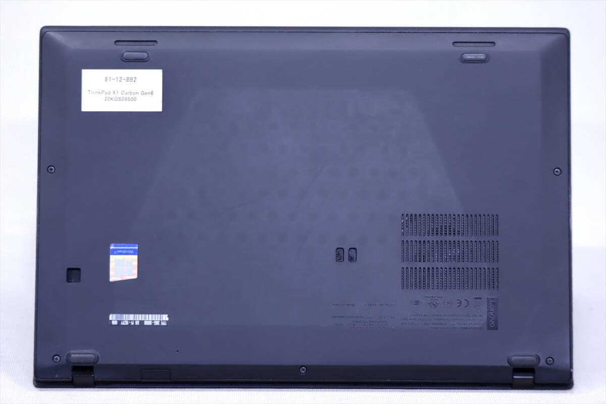 【1円～】Windows11 Office2021搭載！薄型軽量ノートPC！ThinkPad X1 Carbon Gen6 i5-8350U RAM8GB SSD256GB 14.0FHD Thunderbolt3の画像6