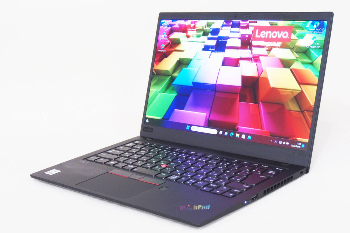 【1円～】2021/7製 10世代CPU Win11Pro 軽量フラッグシップ ThinkPad X1 Carbon Gen8 i5-10210U RAM16G SSD256G 14型FHD Wi-Fi6_画像1